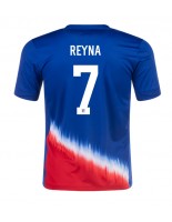 Yhdysvallat Giovanni Reyna #7 Vieraspaita Copa America 2024 Lyhythihainen